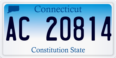 CT license plate AC20814