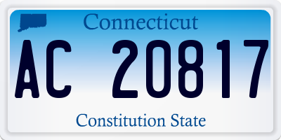 CT license plate AC20817