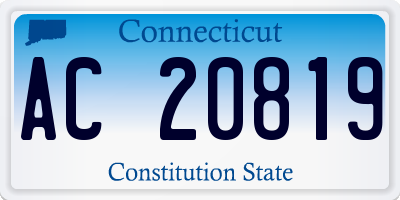 CT license plate AC20819