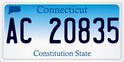 CT license plate AC20835