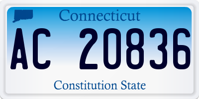 CT license plate AC20836