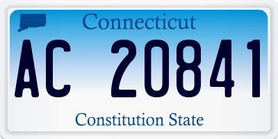 CT license plate AC20841