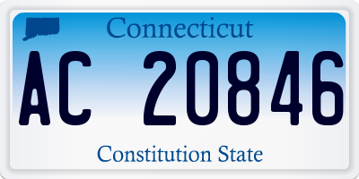 CT license plate AC20846