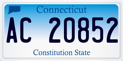 CT license plate AC20852