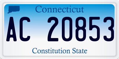 CT license plate AC20853
