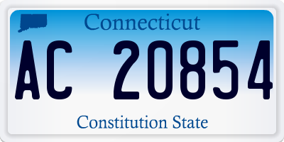 CT license plate AC20854