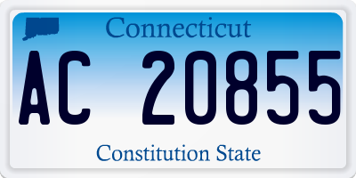 CT license plate AC20855