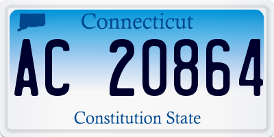 CT license plate AC20864