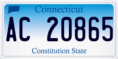 CT license plate AC20865