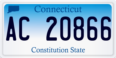 CT license plate AC20866