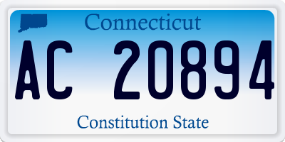 CT license plate AC20894