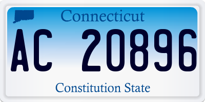 CT license plate AC20896