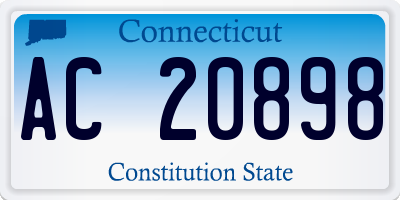 CT license plate AC20898