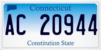 CT license plate AC20944
