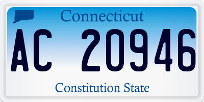 CT license plate AC20946