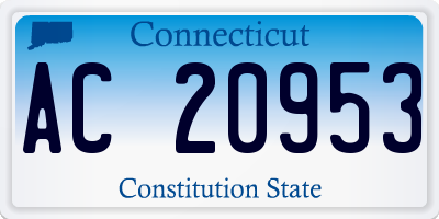 CT license plate AC20953