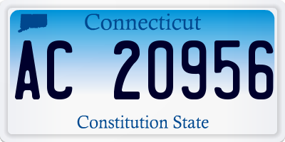 CT license plate AC20956