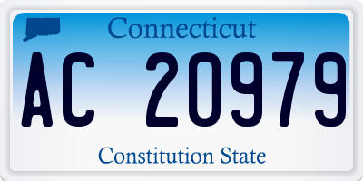 CT license plate AC20979