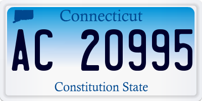 CT license plate AC20995