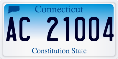 CT license plate AC21004