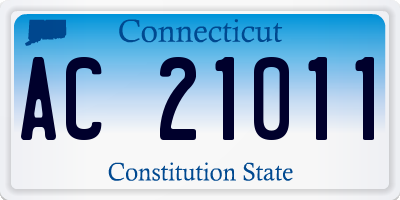CT license plate AC21011