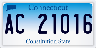 CT license plate AC21016