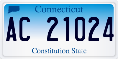 CT license plate AC21024