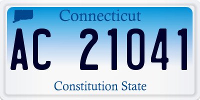 CT license plate AC21041