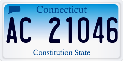 CT license plate AC21046