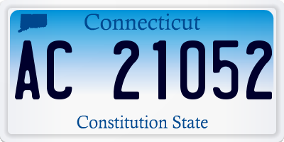 CT license plate AC21052