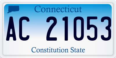 CT license plate AC21053