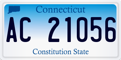 CT license plate AC21056