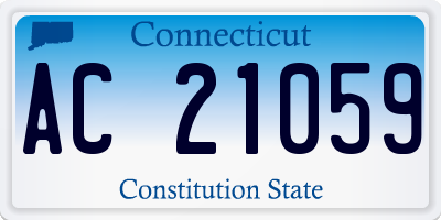 CT license plate AC21059