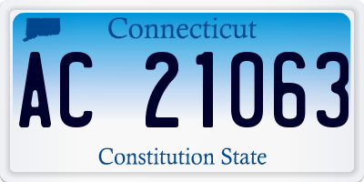CT license plate AC21063