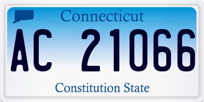 CT license plate AC21066