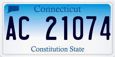 CT license plate AC21074
