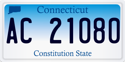 CT license plate AC21080