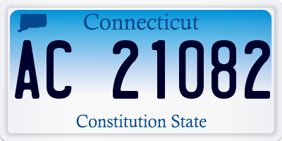 CT license plate AC21082