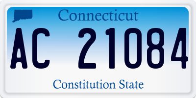CT license plate AC21084