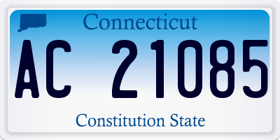 CT license plate AC21085
