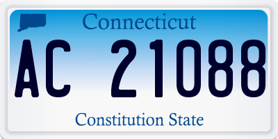 CT license plate AC21088