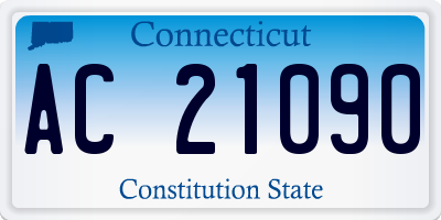 CT license plate AC21090