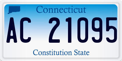 CT license plate AC21095