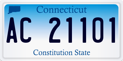 CT license plate AC21101