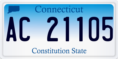 CT license plate AC21105
