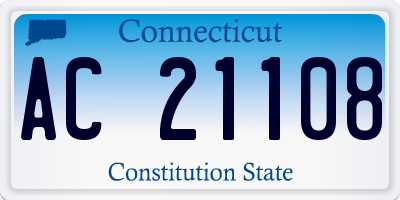 CT license plate AC21108