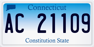 CT license plate AC21109