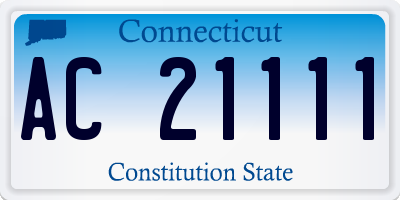 CT license plate AC21111