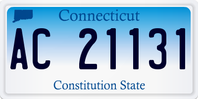 CT license plate AC21131