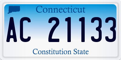 CT license plate AC21133